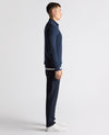 Remus Uomo Long Sleeve Half Zip Sweater - Indigo