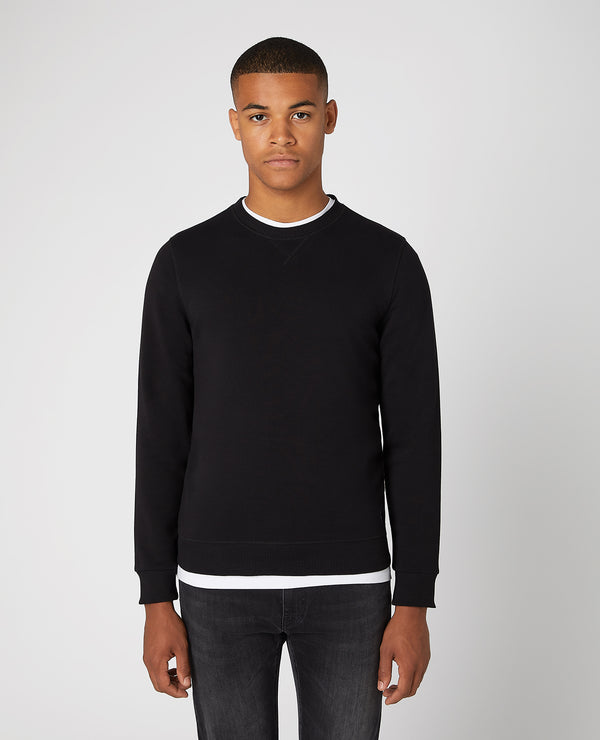 Remus Uomo Crew Neck Sweatshirt - Black