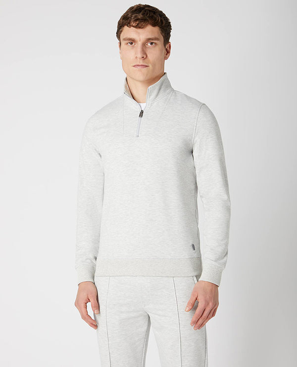 Remus Uomo Half Zip Sweat 58766-02 - Light Grey