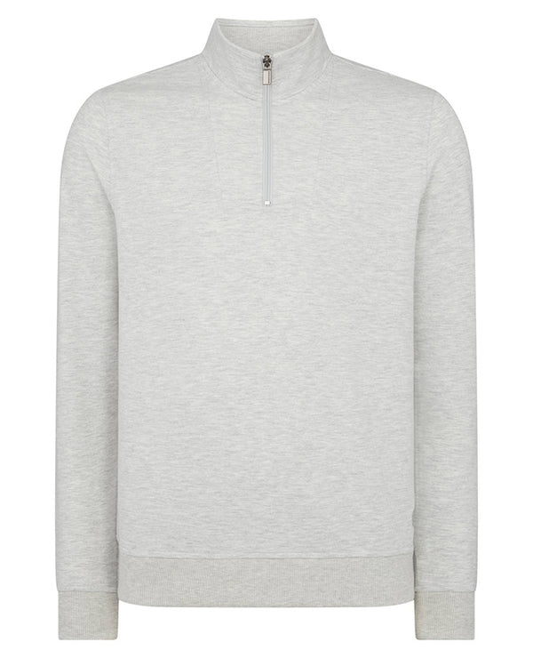 Remus Uomo Half Zip Sweat 58766-02 - Light Grey