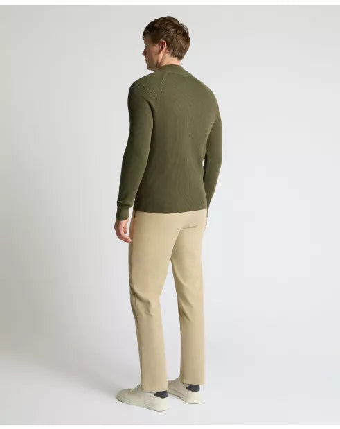 Remus Uomo Half Zip Sweater - Olive 58848/34