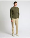 Remus Uomo Half Zip Sweater - Olive 58848/34