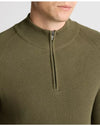 Remus Uomo Half Zip Sweater - Olive 58848/34