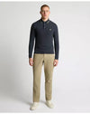 Remus Uomo Long Sleeve Polo Shirt - Dark Blue 58861/28