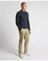 Remus Uomo Long Sleeve Polo Shirt - Dark Blue 58861/28