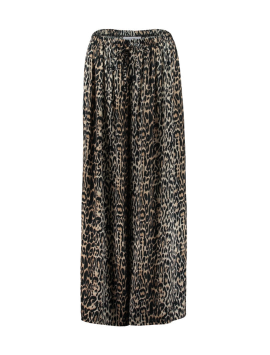 Haily's Fajola Leopard Print Trousers - Leo