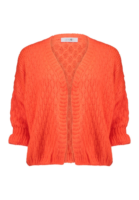 Haily's Una Knit Cardigan - Neon Orange