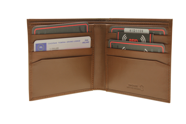 Dice Hamilton Billfold Wallet - Dark Tan