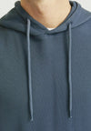 Jack & Jones Charge Faded Sweat Hood - Mood Indigo