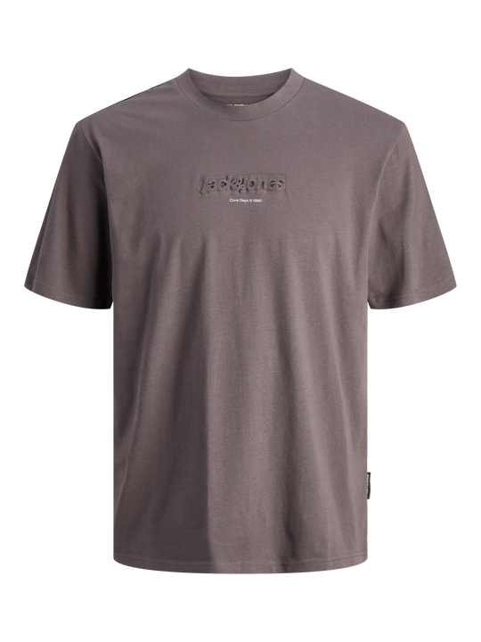 Jack & Jones Flare Embossed Logo Tee - Pavement
