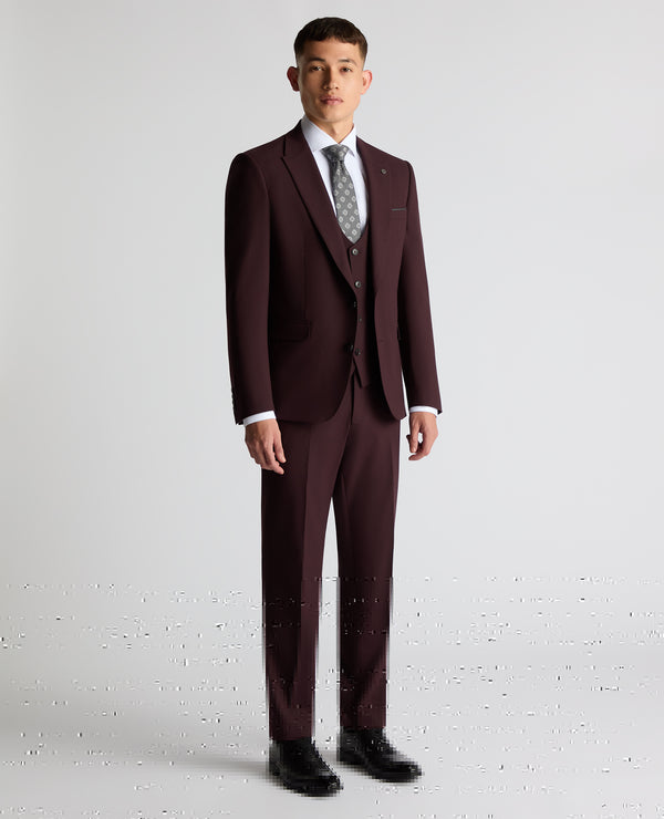 Remus Uomo 3-Piece Massa Suit - Dark Red