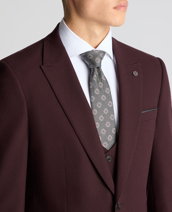 Remus Uomo 3-Piece Massa Suit - Dark Red