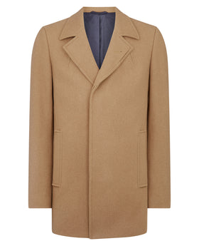 Remus Uomo Lohmann Wool Coat Tan 90077/56 (Size44)