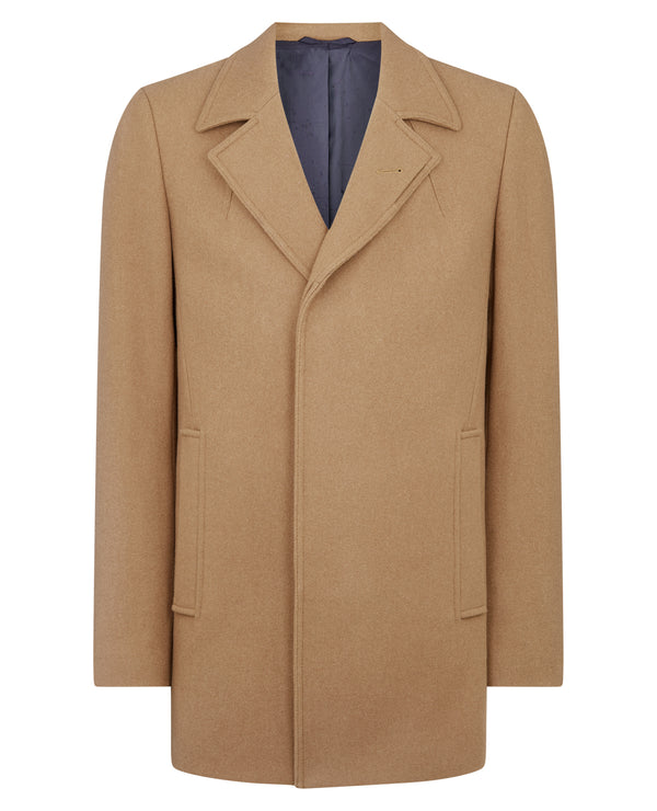 Remus Uomo Lohmann Wool Coat Tan 90077/56 (Size44)