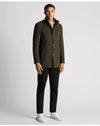 Remus Uomo Jonah Tailored Wool Coat - Green