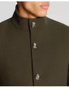 Remus Uomo Jonah Tailored Wool Coat - Green