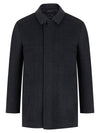 Daniel Grahame Brogan Wool Coat Charcoal  90426/08