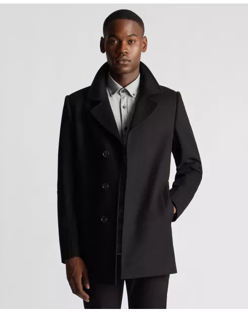 Remus Uomo Lochlan Wool Coat 90700/00 - Black