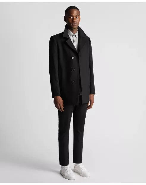 Remus Uomo Lochlan Wool Coat 90700/00 - Black