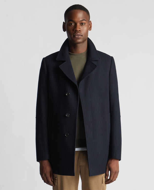 Remus Uomo Lochlan Tailored Coat - Navy