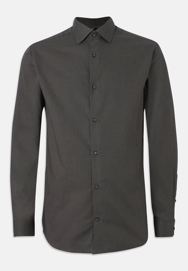 Jack & Jones Parker Melange Long Sleeve Shirt - Black