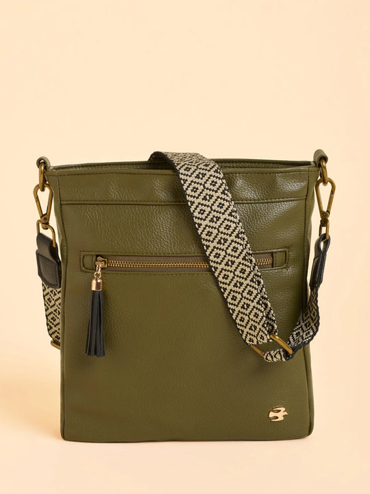 Brakeburn Sierra Box Crossbody Bag - Khaki