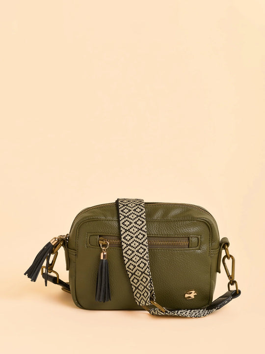 Brakeburn Sierra Box Crossbody Bag - Khaki