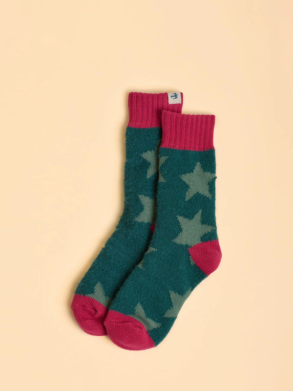 Brakeburn Stars Socks - Teal