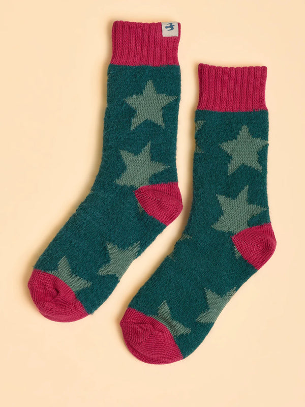 Brakeburn Stars Socks - Teal