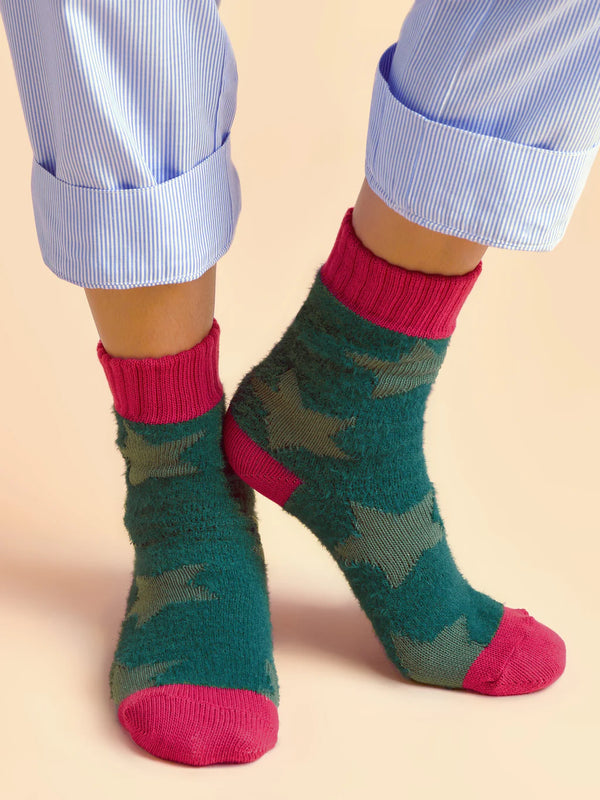 Brakeburn Stars Socks - Teal