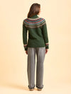 Brakeburn Woodland Fairisle Jumper - Green