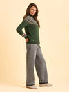 Brakeburn Woodland Fairisle Jumper - Green