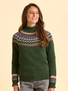 Brakeburn Woodland Fairisle Jumper - Green