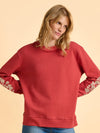 Brakeburn Ferndown Crew Neck Sweatshirt - Red