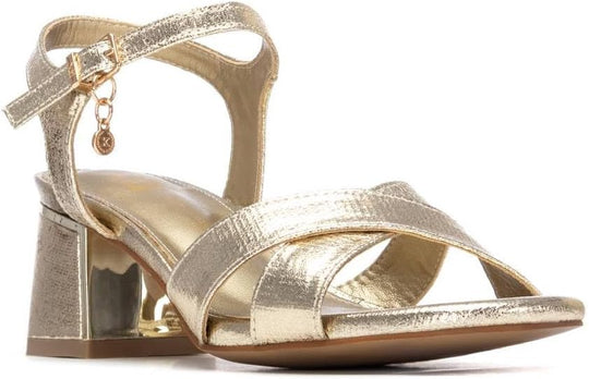 XTI Gold Heeled Sandals - 145344