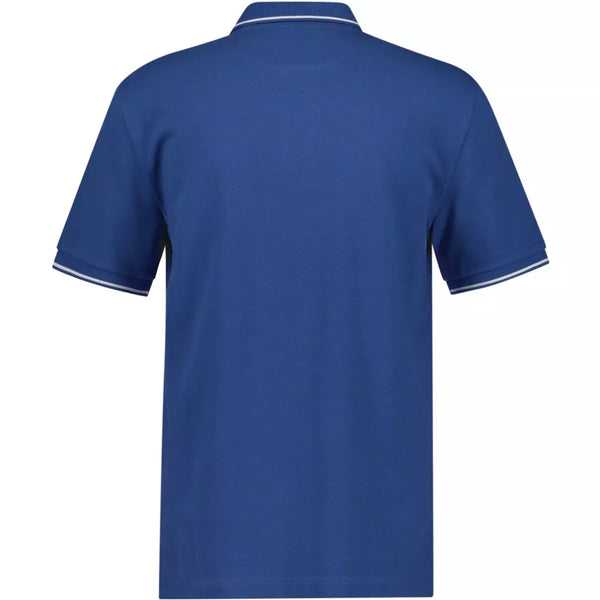 Gant Tipping SS Pique Polo - Vintage Blue