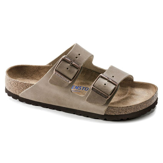 Birkenstock Arizona Soft Footbed Oiled Leather Narrow Fit - Tobacco Brown [Size 41/UK 7.5]