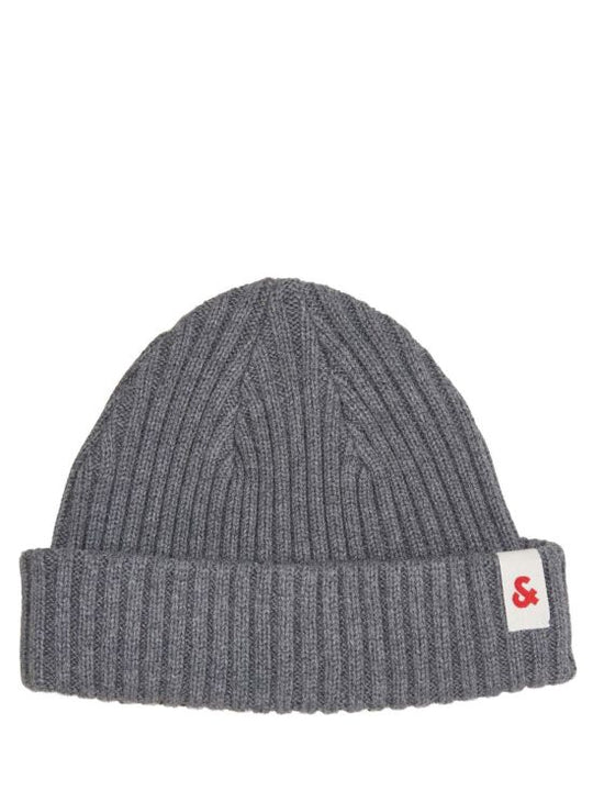 Jack & Jones And Knit Short Beanie - Grey Melange