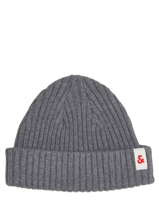 Jack & Jones And Knit Short Beanie - Grey Melange