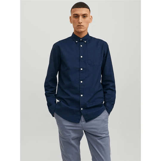 Jack & Jones Classic Oxford Shirt - Navy Blazer