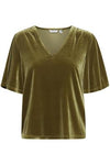 B.young Perlina V-Neck Top - Fir Green