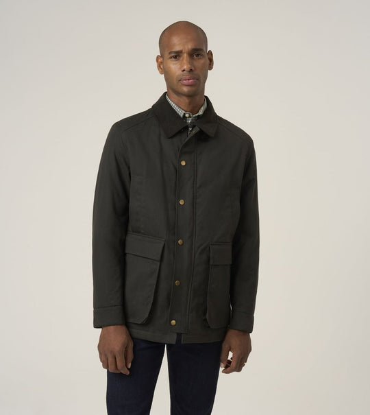 Skopes Ribble Wax Jacket Olive Green