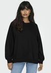 Only Zenna Long Sleeve Oversize Stone Sweater - Black/Black Rhinestones