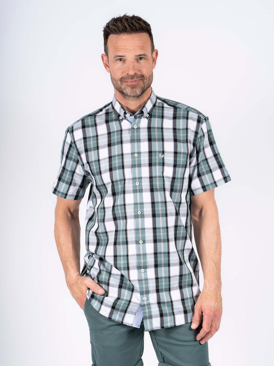 Pre End Rome Short Sleeve Shirt - North Atlantic