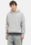 Jack & Jones Interlude Tonal Back Print Sweat Hood - Light Grey