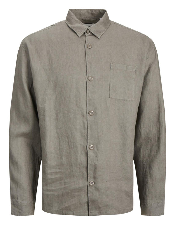 Jack & Jones Matsson Linen Overshirt DEK - Falcon