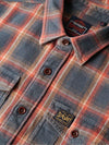 Superdry Cotton Worker Check Shirt - Yosemite Check Navy