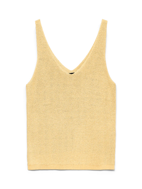 Vero Moda Newlexsun Shine Sleeveless Top - Golden Haze