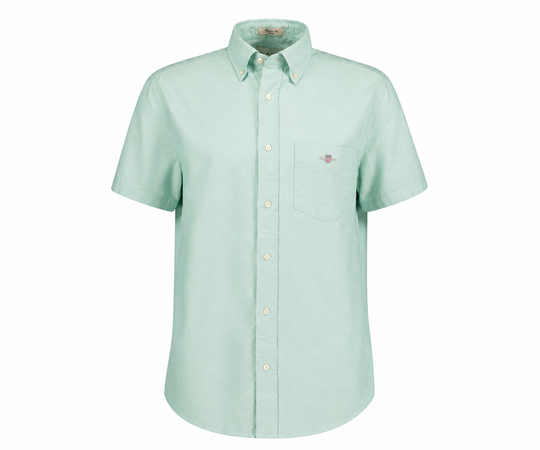 Gant Reg Classic Oxford SS Shirt - Washed Turquoise