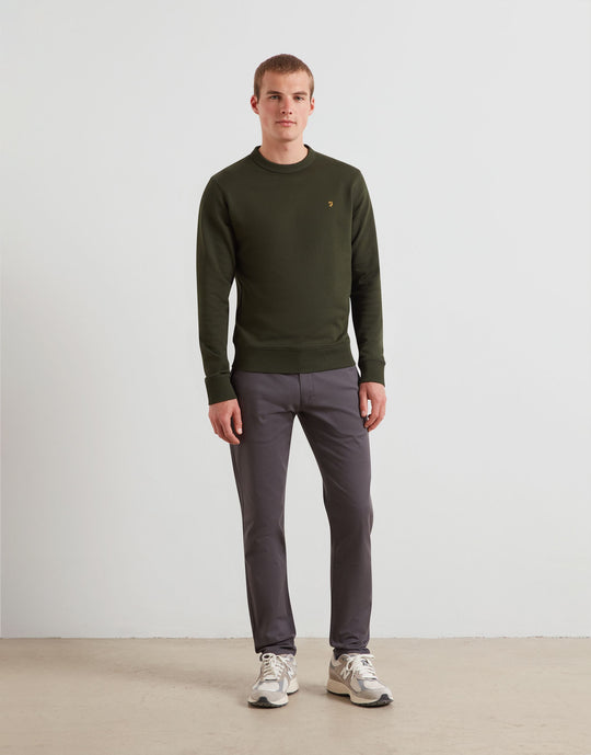 Farah Elm Twill Chinos - Charcoal